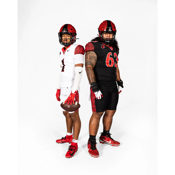 San Diego State Aztecs 2015 SDSU Football Promo jersey M black red NCAA vintage - Picture 5 of 9